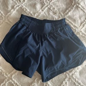 Navy Lululemon Hotty Hot Short